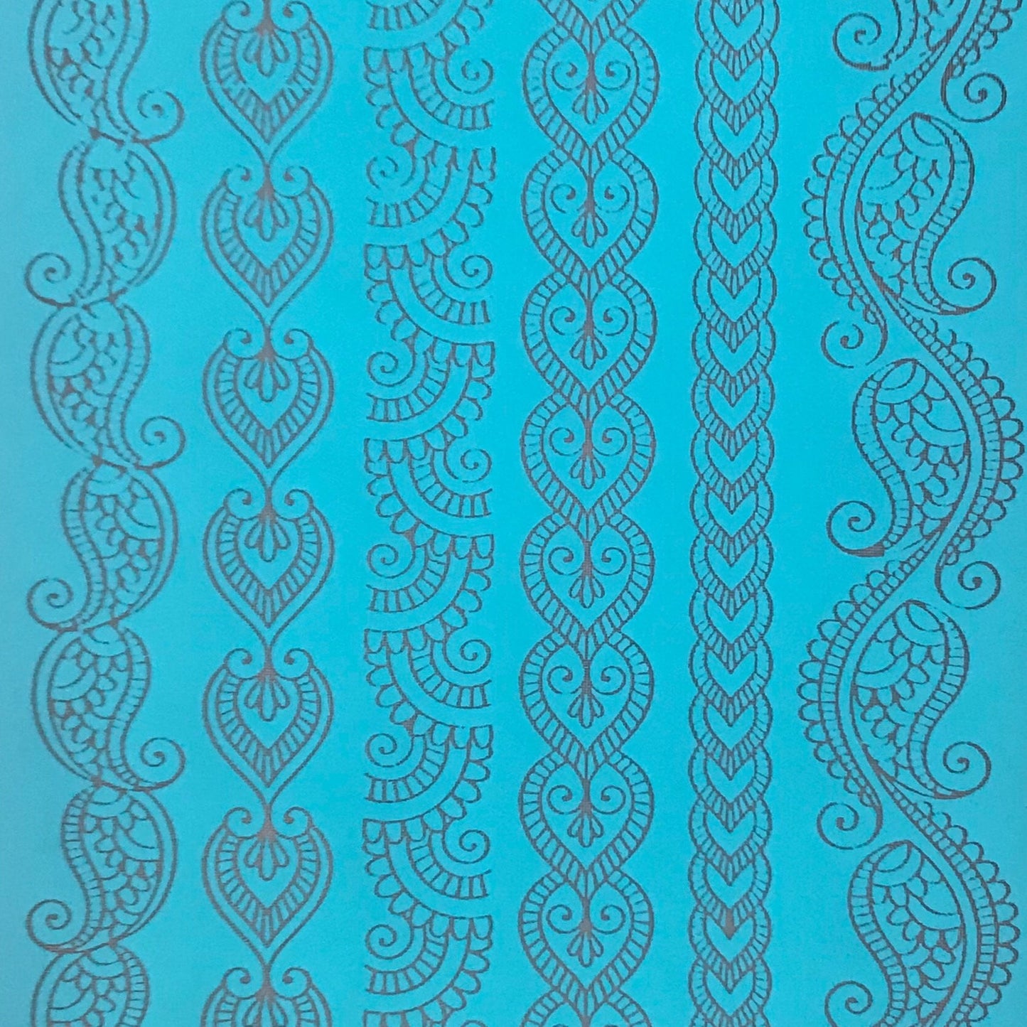 Silkscreen Stencil Henna Borders For Crafting, art jewelry, Polymer Clay + Mixed Media