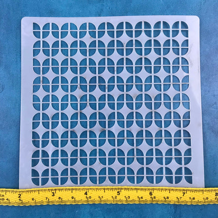 Groovy Mods Mylar Stencil texture sheet for polymer clay earrings art jewelry mixed media - Create Along 