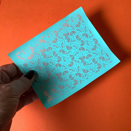 Mushroom Soup Silkscreen For Crafting Polymer Clay + Mixed Media - Create Along 