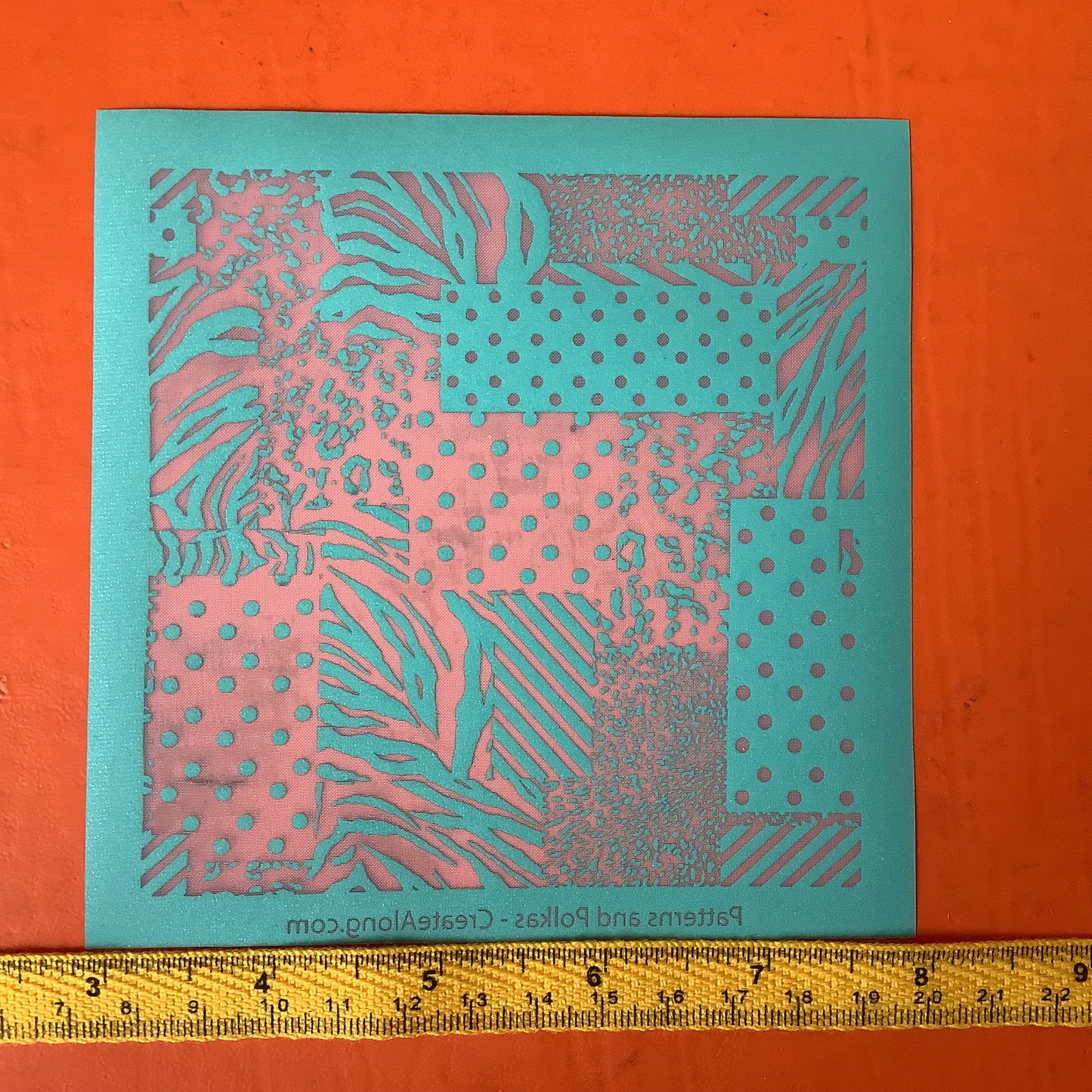 Patterns and Polkas Animal print Silkscreen for Polymer Clay and Mixed Media