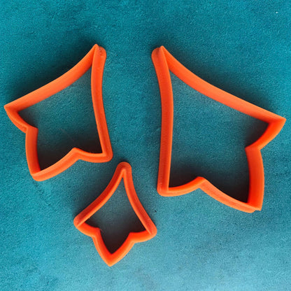 Tulip Drop floral flower petal polymer clay cutter set jewelry earrings pendant small sharp clay cutters