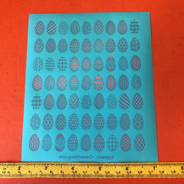 Eggtastic Easter egg hunt Silkscreen Stencil for Polymer Clay, Art Jewelry, Mixed Media