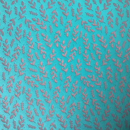 Greenery Botanical Leaf Leaves Silkscreen For Crafting Polymer Clay + Mixed Media - Create Along 