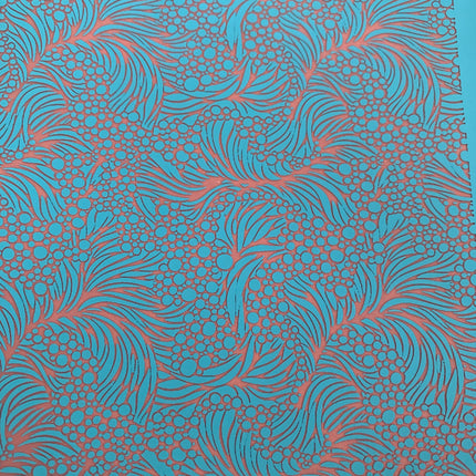 Silkscreen Seaweed and Bubbles Stencil Crafting, Polymer Clay, Art Jewelry, Mixed Media - Create Along 