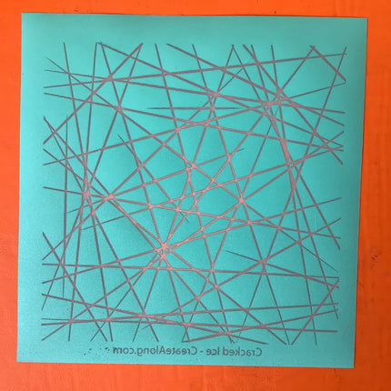 Cracked Ice Silkscreen for Polymer Clay and Mixed Media - Create Along 