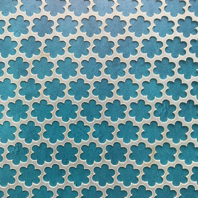 Daisies Mylar Stencil texture sheet for polymer clay earrings art jewelry mixed media - Create Along 