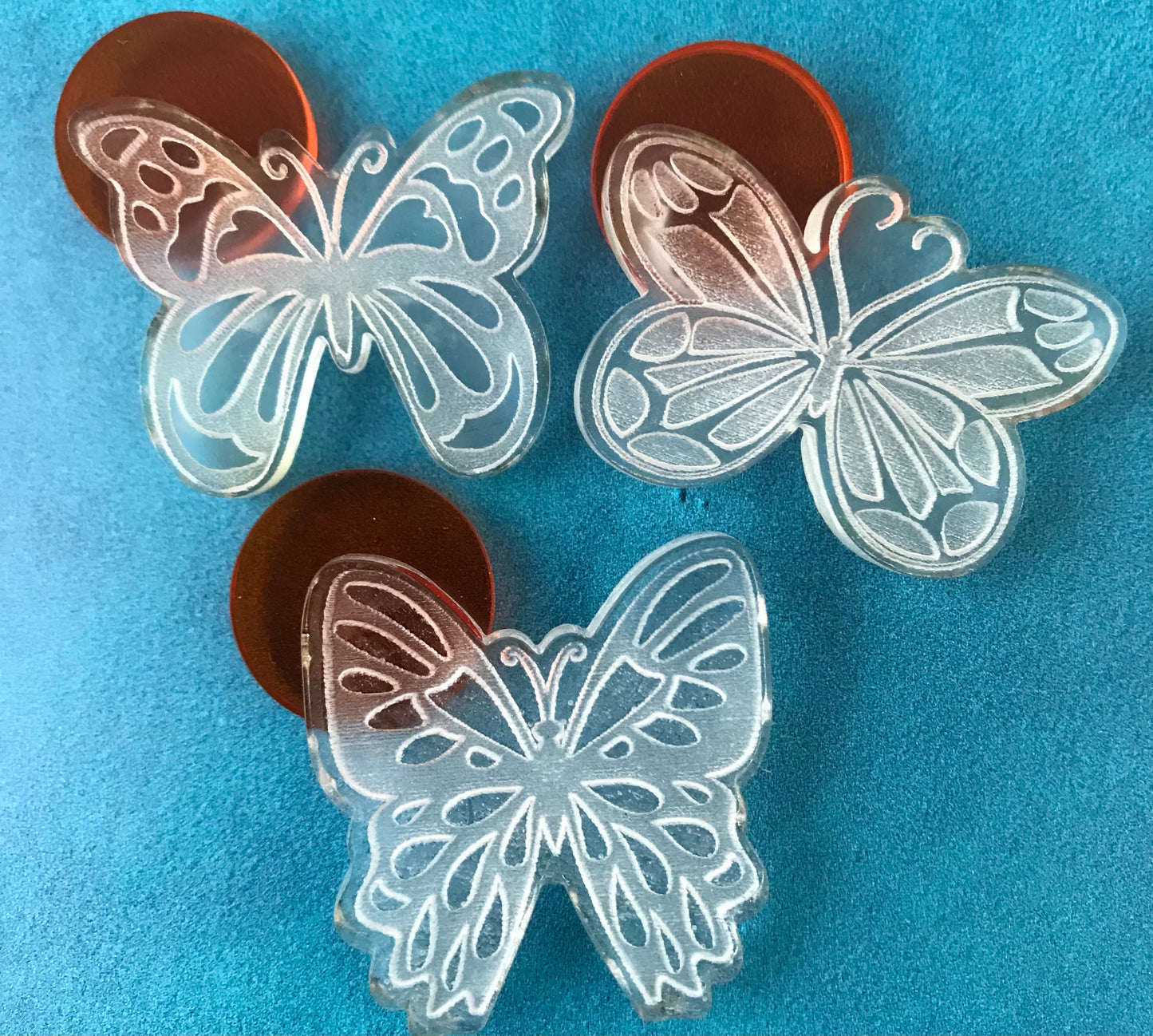 Butterfly Butterflies Deco Stamps for polymer clay and mixed media