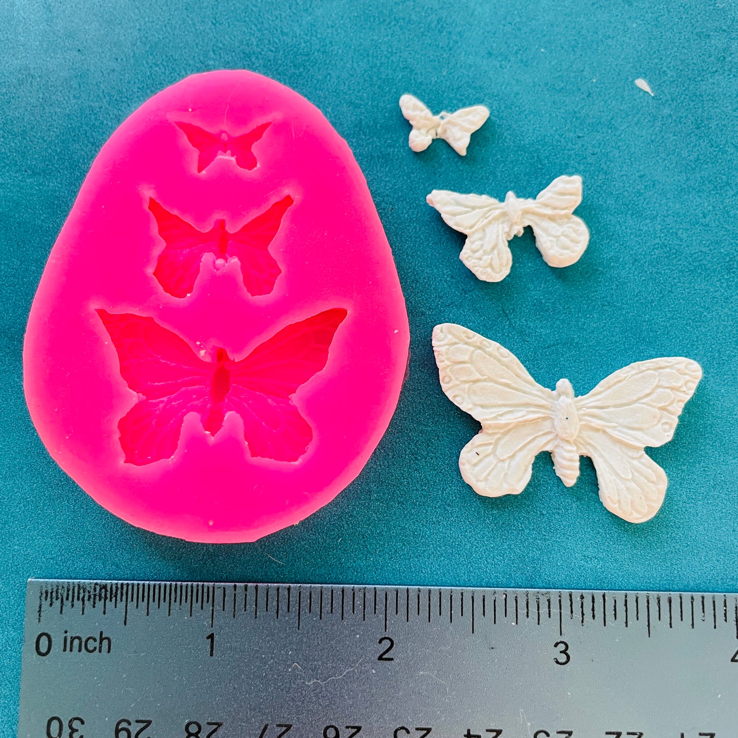 Polymer Clay Resin Mold - 3 butterfly variety small for slabs earrings art jewelry