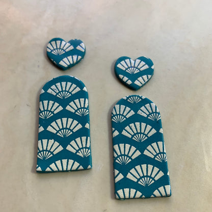 Victorian Arch thin basics polymer clay cutter set of 5 collar drop - Create Along 