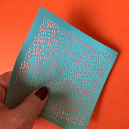 Splashes dashes dash Silkscreen for Polymer Clay and Mixed Media - Create Along 