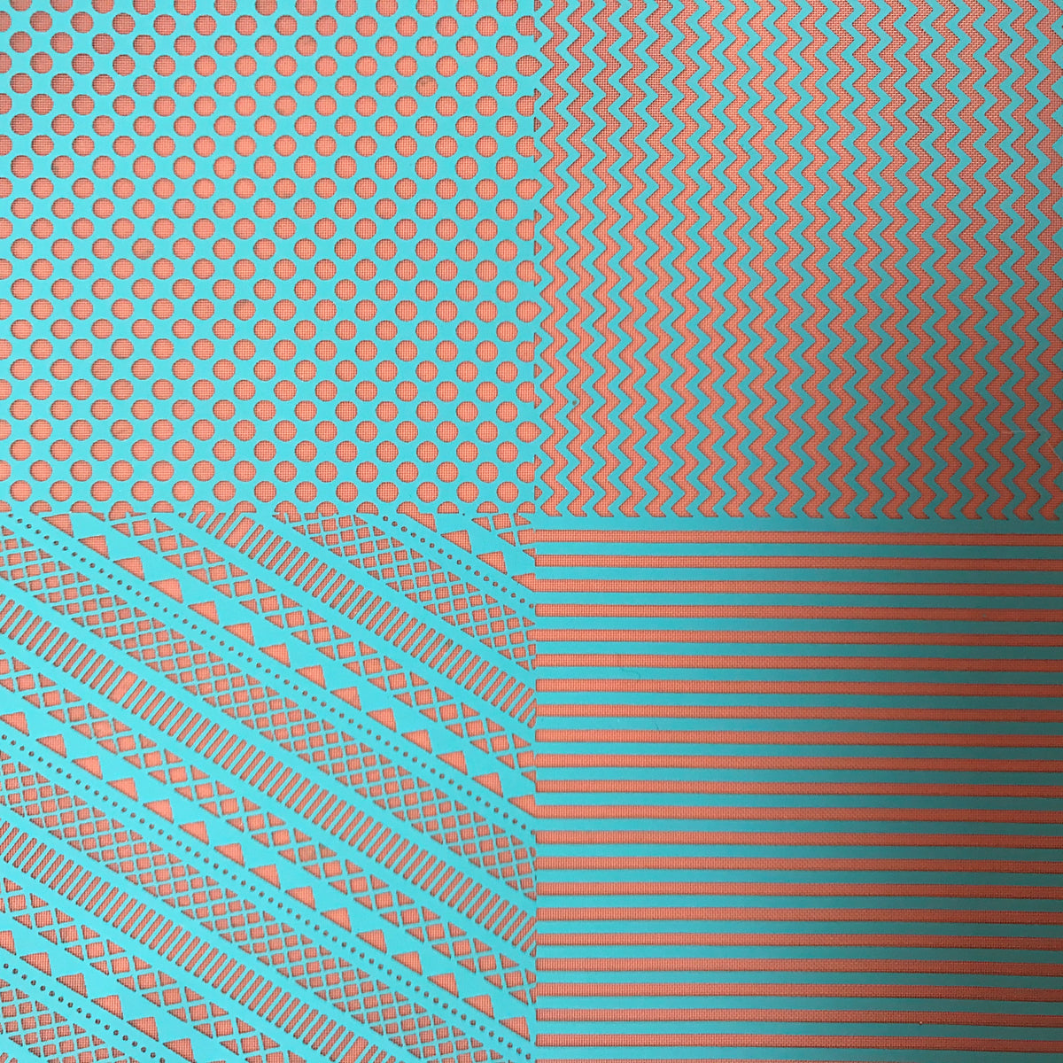Silkscreen Stencil Dots and Lines Patterns Multi Image for Polymer Clay and Mixed Media