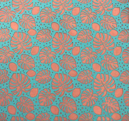 Silk Screen Monstera Leaves Stencil For Polymer Clay - Create Along 