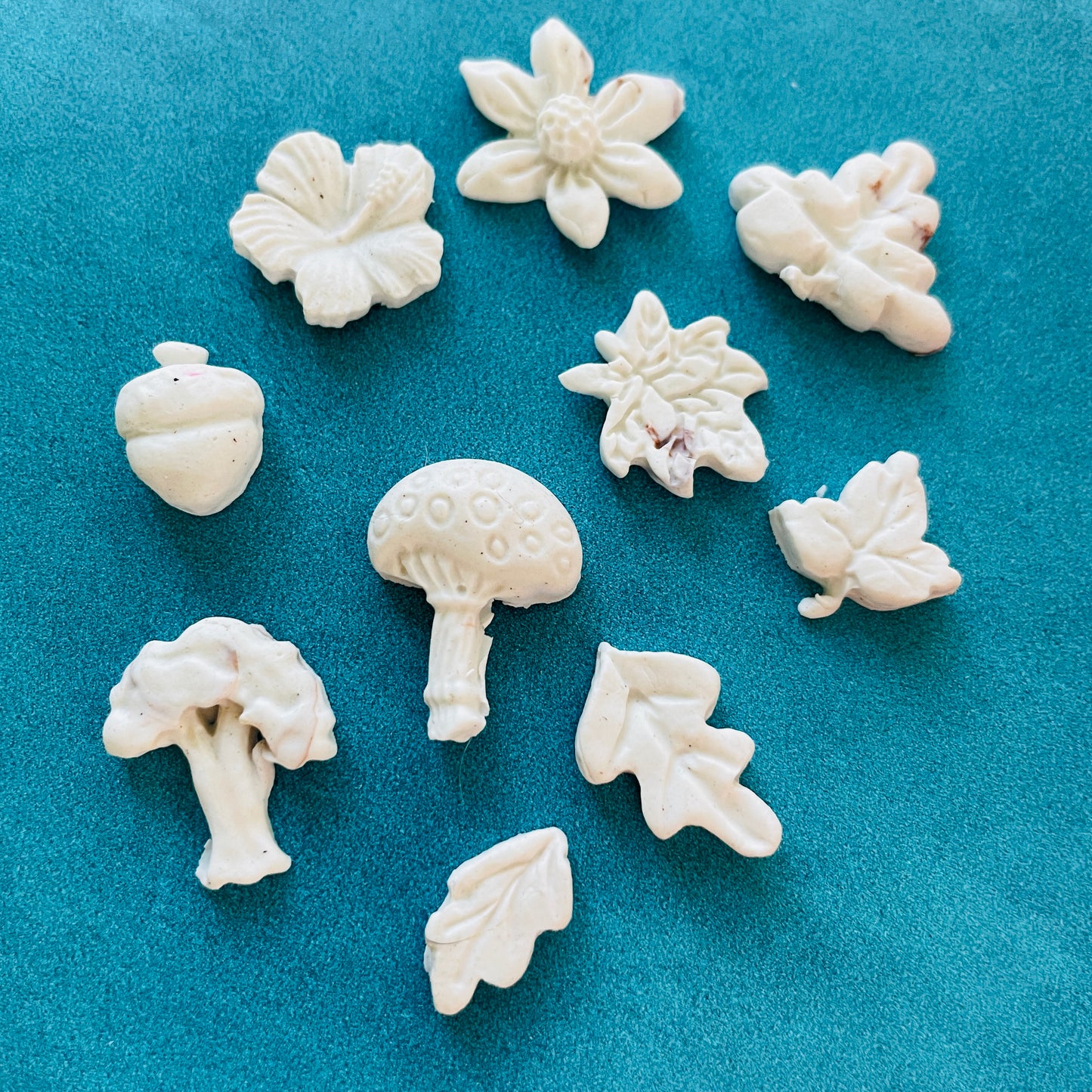 Ultimate Fairy Door + House accessories Polymer Clay Resin Mold - flower leaf mushroom