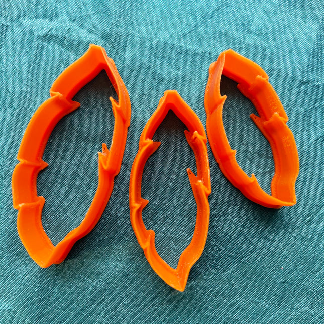 Feathers polymer clay cutter set jewelry earrings pendant small sharp clay earring cutters - Create Along 