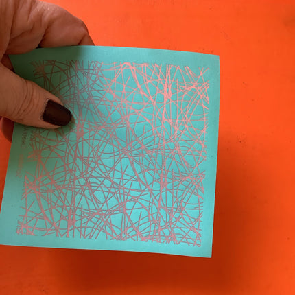 Scribbles scribble on clay Silkscreen for Polymer Clay and Mixed Media - Create Along 