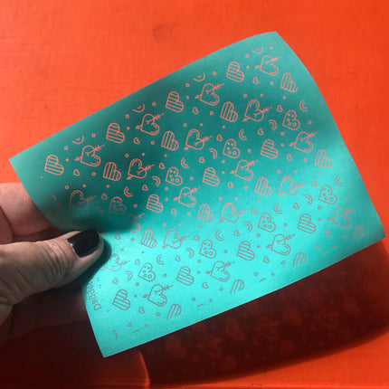Dagger Hearts Silkscreen Valentine For Crafting, Polymer Clay Earrings Jewelry + Mixed Media - Create Along 