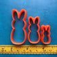 Bunny Rabbit Easter Bunnies polymer clay cutter set jewelry earrings pendant small sharp clay cutters