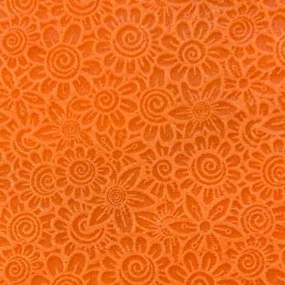Flower Riot Texture Mat Silicone rubber Stamp for polymer clay paper Gelli plate and resin - Create Along 