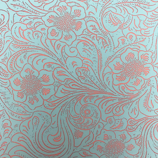 Silkscreen Tooled Leather Faux Stencil for Polymer Clay and Mixed Media - Create Along 