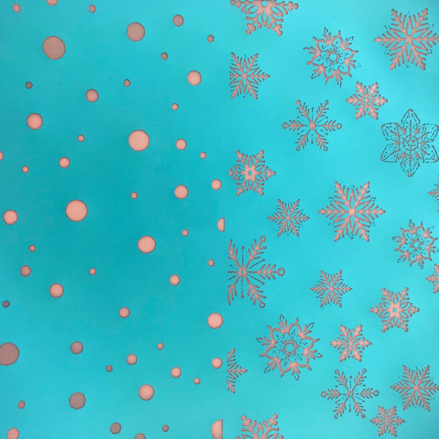 Layered Snowflake Silkscreen Stencil For Polymer Clay