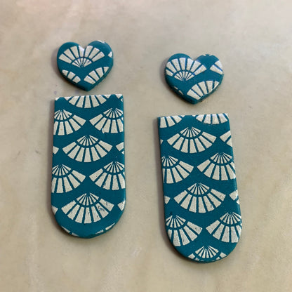 Victorian Arch thin basics polymer clay cutter set of 5 collar drop - Create Along 