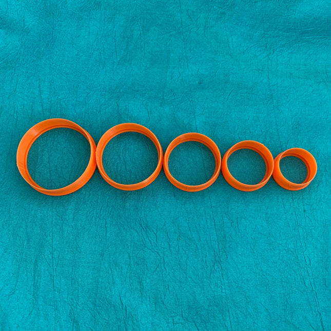 Perfect Graduated Circles basics polymer clay cutter set of 5 - Create Along 