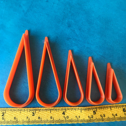 Rain Drops polymer clay cutter set jewelry earrings basics drop teardrop shape - Create Along 