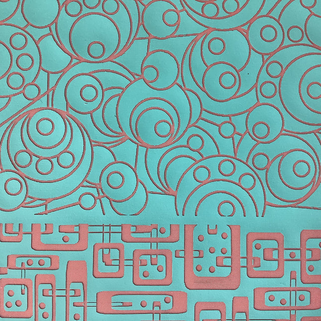 Syn’s #7 Circles Rectangles mod geometric Silkscreen For Crafting Polymer Clay + Mixed Media - Create Along 
