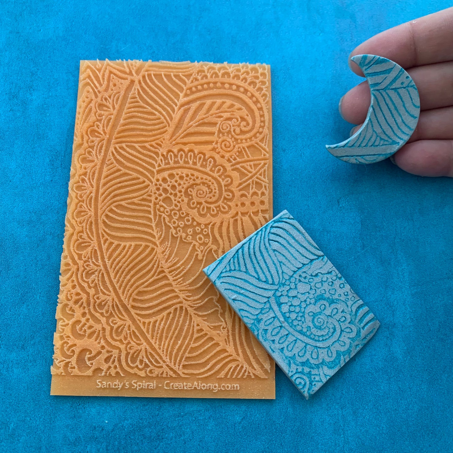 No-Water-Needed Transfer Paper for Polymer Clay ABSTRACT BOHO