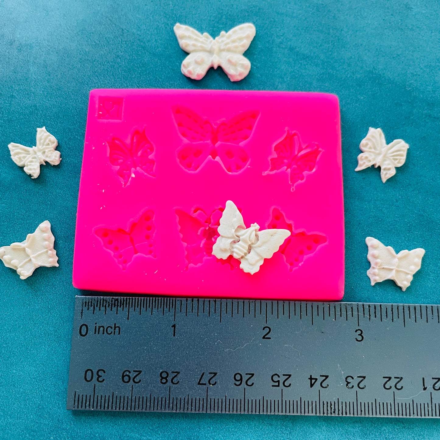 Polymer Clay Resin Mold - 6 butterfly variety small for slabs earrings art jewelry