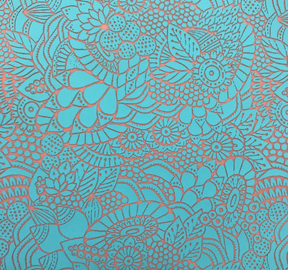 Silkscreen Floral Extravaganza Stencil for Polymer Clay, Art Jewelry and Mixed Media - Create Along 