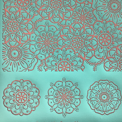 Syn’s #10 Mandala Flowers Silkscreen For Crafting Polymer Clay + Mixed Media - Create Along 