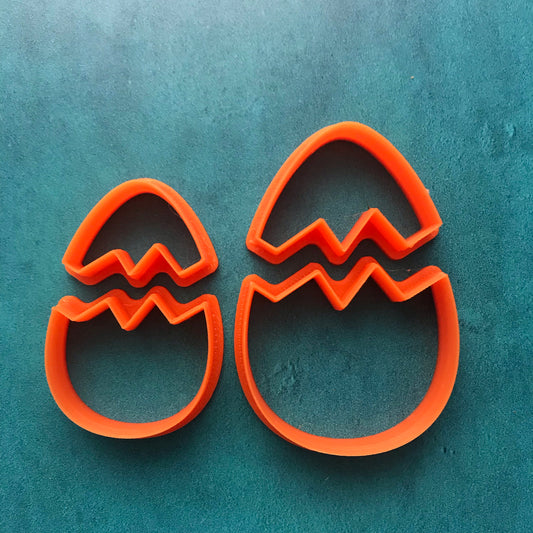 Cracked Egg Easter eggs  polymer clay earrings cutter set jewelry pendant small sharp clay cutters