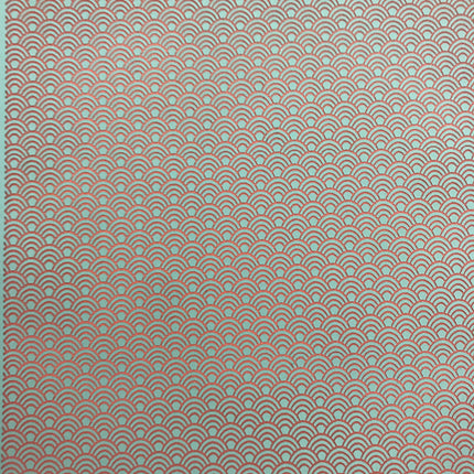 Silkscreen Stencil Art Deco Fish Scales polymer clay - Create Along 
