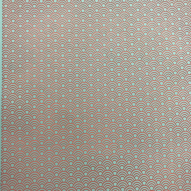Silkscreen Stencil Art Deco Fish Scales polymer clay - Create Along 
