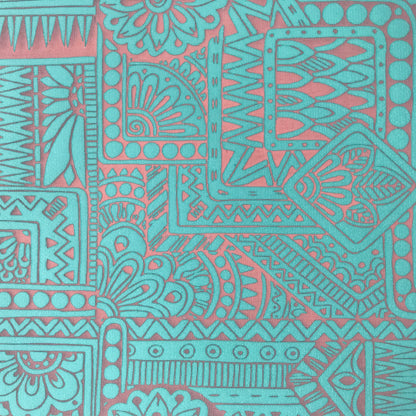 Trip to India Boho Inspired Floral pattern Silkscreen for Polymer Clay and Mixed Media - Create Along 