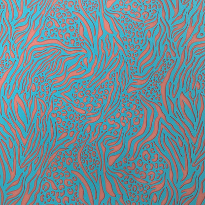 Silk Screen Animalistic Zebra and Leopard Cheetah Print Stencil For Polymer Clay - Create Along 