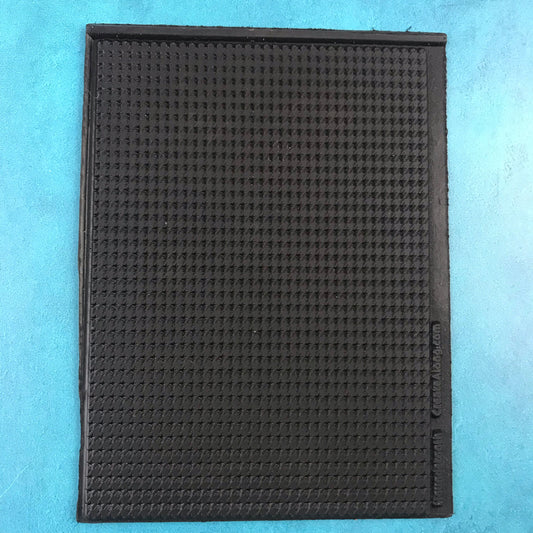 Houndstooth Rubber Stamp Texture Sheet Mat for polymer clay metal clay mixed media art