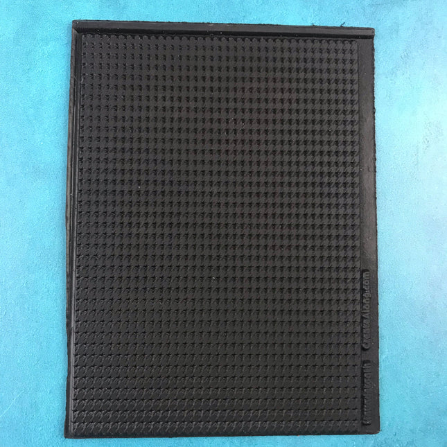 Houndstooth Rubber Stamp Texture Sheet Mat for polymer clay metal clay mixed media art - Create Along 