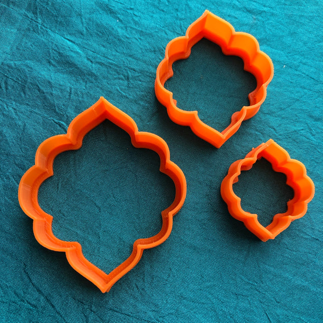 Ruffled Kiss Jewelry Sized Set Of 3 polymer clay Cutters - Polymer Clay TV tutorial and supplies