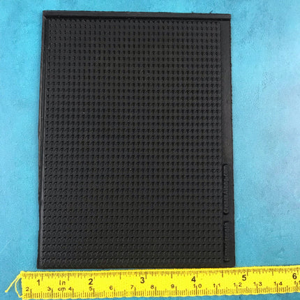 Houndstooth Rubber Stamp Texture Sheet Mat for polymer clay metal clay mixed media art - Create Along 