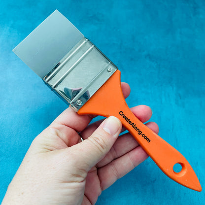 Squeegee Paintbrush Silicone Rubber Tool silk screen stencils paint acrylic - Create Along 