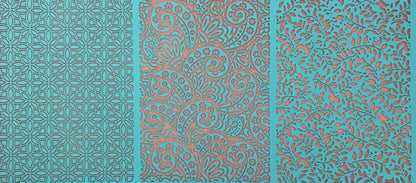 Silkscreen Stencil Shrines 1 3 Patterns For Crafting For Polymer Clay + Mixed Media - Create Along 