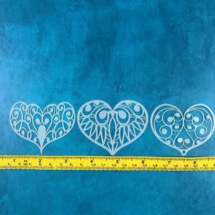 Intimacy Valentines Day Mylar Stencil texture sheets for polymer clay earrings art jewelry mixed media - Create Along 