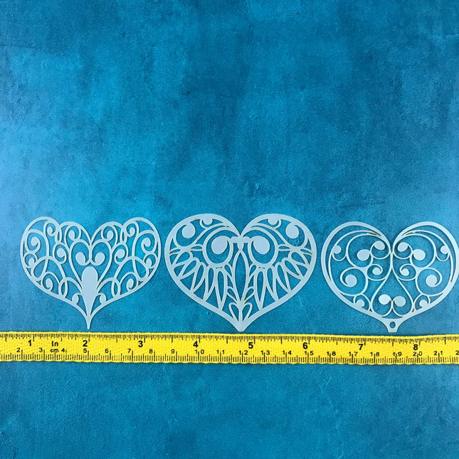 Intimacy Valentines Day Mylar Stencil texture sheets for polymer clay earrings art jewelry mixed media - Create Along 