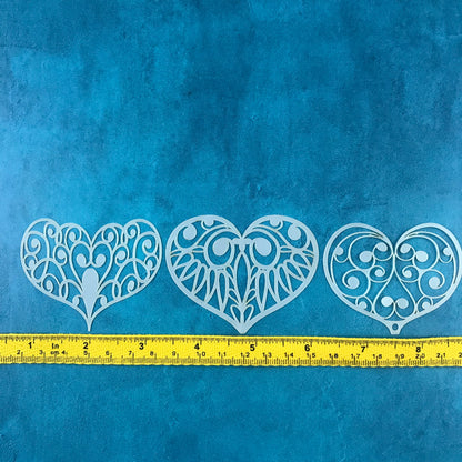 Intimacy Valentines Day Mylar Stencil texture sheets for polymer clay earrings art jewelry mixed media - Create Along 