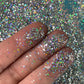 Violet Ice Fine Glitter holo for pens candles earrings clay resin mugs slime tumblers nail art 2 oz