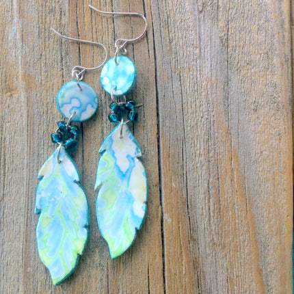Feathers polymer clay cutter set jewelry earrings pendant small sharp clay earring cutters - Create Along 