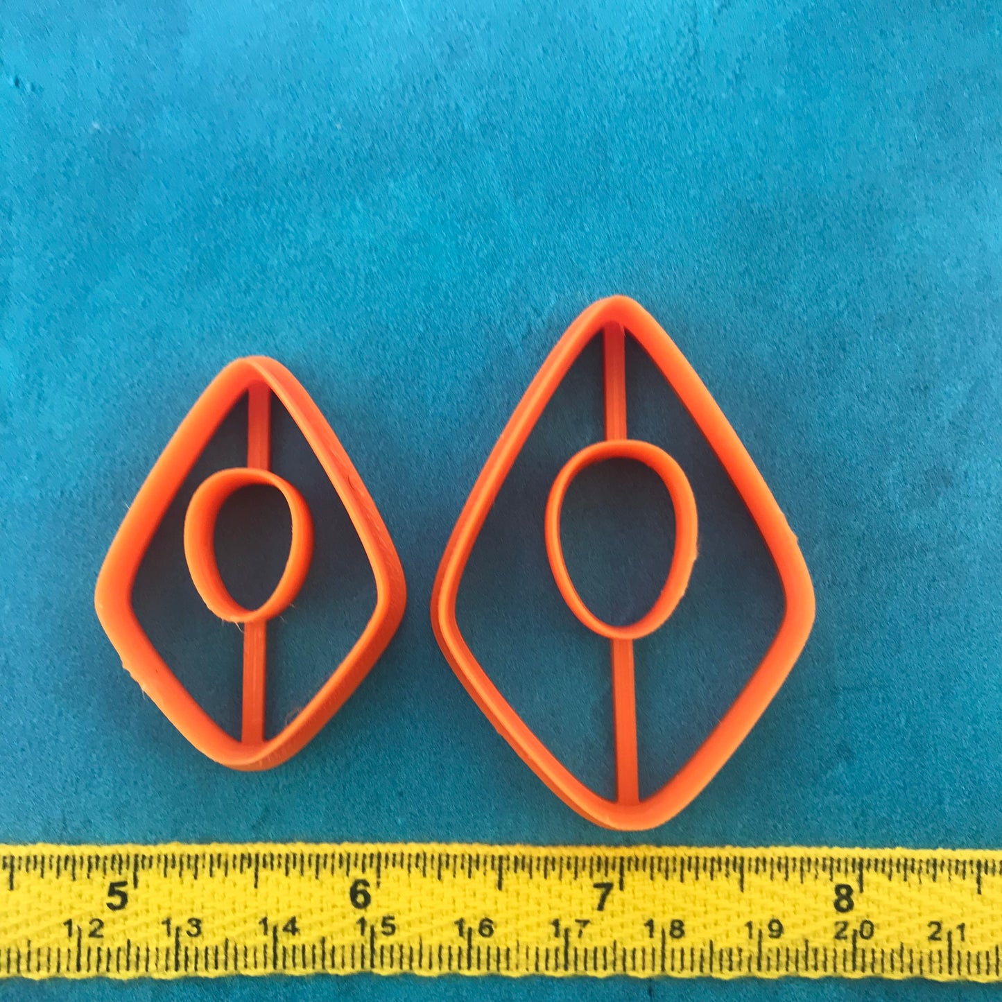 Organic Drops donut polymer clay earrings cutter set