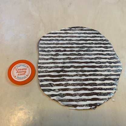 Ripped design Mylar Stencil great for Polymer Clay Art Jewelry Mixed Media - Create Along 